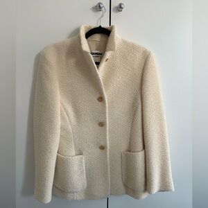 Ivory Jil Sander wool/alpaca blazer